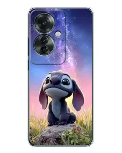 Чехол для OPPO Reno 11F с картинкой «Стич на рассвете»