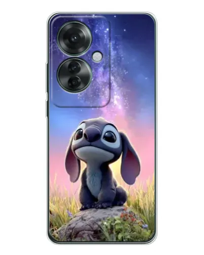 Чехол для OPPO Reno 11F с картинкой «Стич на рассвете»