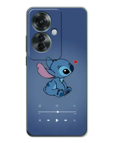 Чехол для OPPO Reno 11F с картинкой «Музыкальный Stitch»