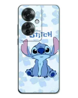 Чехол для OPPO Reno 11F с картинкой «Stitch среди цветов»