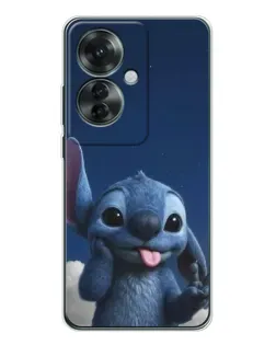 Чехол для OPPO Reno 11F с картинкой «Стич в облаках»