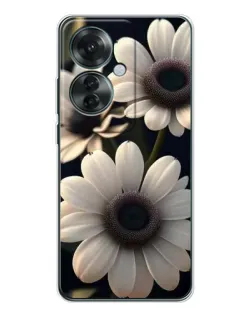 Чохол для OPPO Reno 11F з картинкою «Білі маргаритки макро»