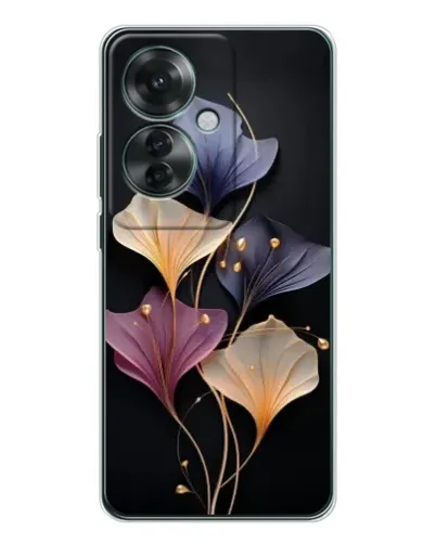 Чехол для OPPO Reno 11F с картинкой «Лиловые цветы грации»