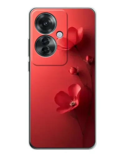 Чехол для OPPO Reno 11F с картинкой «Маковые соцветия»