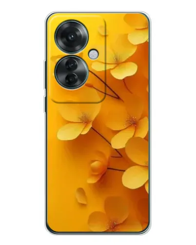 Чехол для OPPO Reno 11F с картинкой «Золотые лепестки»