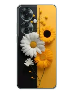 Чохол для OPPO Reno 11F з картинкою «Соняшник та ромашка»