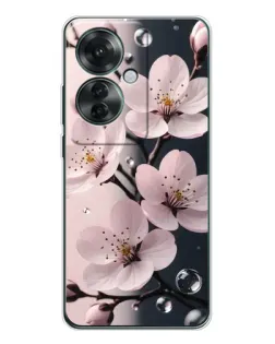 Чохол для OPPO Reno 11F з картинкою «Ніжня сакура та краплі»