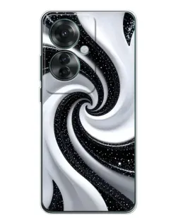 Чохол для OPPO Reno 11F з картинкою «Чорно-біла спіраль» Чохол для OPPO Reno 11F з картинкою «Чорно-біла спіраль»