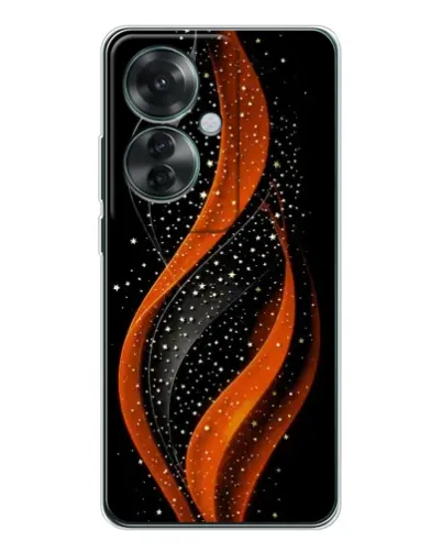 Чехол для OPPO Reno 11F с картинкой «Огненная звездная волна»