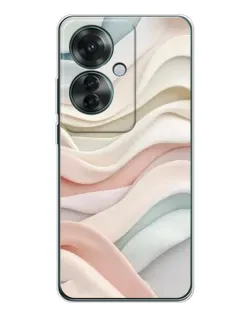Чехол для OPPO Reno 11F с картинкой «Пастельные нежные волны»