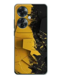 Чехол для OPPO Reno 11F с картинкой «Золотые осколки геометрии»