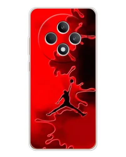 Чехол для OPPO Reno 12 F с картинкой «Jordan Red Smoke»