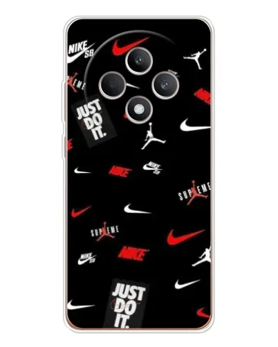 Чехол для OPPO Reno 12 F с картинкой «Nike Mix Pattern»