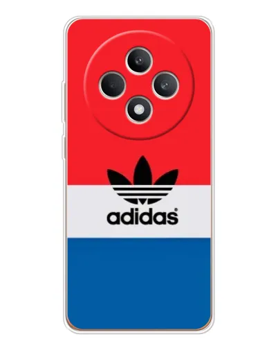 Чехол для OPPO Reno 12 F с картинкой «Ретро блоки Adidas»