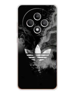 Чехол для OPPO Reno 12 F с картинкой «Абстрактный дым Adidas»