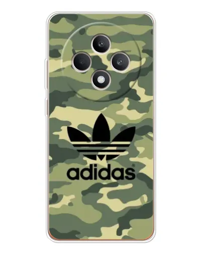 Чехол для OPPO Reno 12 F с картинкой «Милитари стиль Adidas»