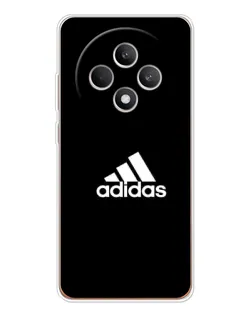 Чехол для OPPO Reno 12 F с картинкой «Черная классика Adidas»