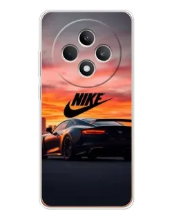 Чехол для OPPO Reno 12 F с картинкой «Nike и суперкар»