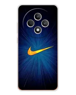 Чехол для OPPO Reno 12 F с картинкой «Синий пульс Nike»
