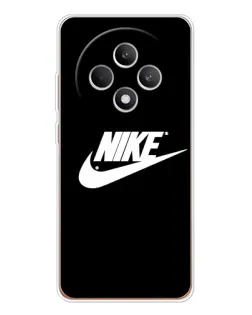 Чехол для OPPO Reno 12 F с картинкой «Мазки краски Nike»