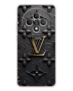 Чехол для OPPO Reno 12 F с картинкой «Кожаная текстура LV»