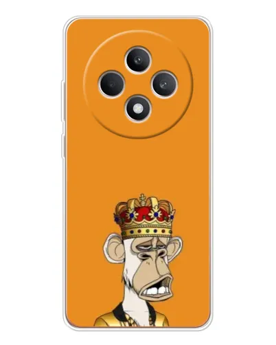 Чехол для OPPO Reno 12 F с картинкой «Золотая обезьяна Bored Ape»