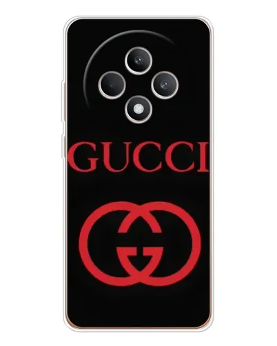 Чехол для OPPO Reno 12 F с картинкой «Gucci — красный логотип» Чехол для OPPO Reno 12 F с картинкой «Gucci — красный логотип»