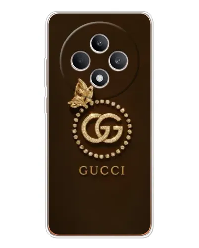 Чехол для OPPO Reno 12 F с картинкой «Gucci — золотая бабочка» Чехол для OPPO Reno 12 F с картинкой «Gucci — золотая бабочка»