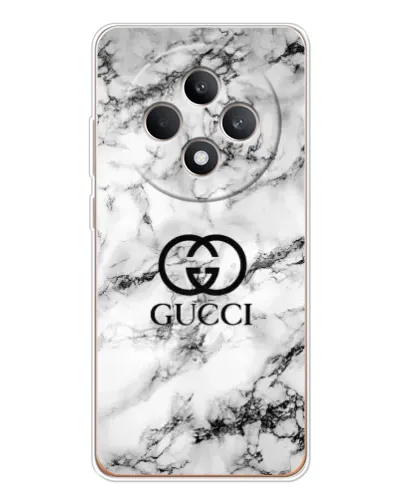 Чехол для OPPO Reno 12 F с картинкой «Gucci — мраморный шик» Чехол для OPPO Reno 12 F с картинкой «Gucci — мраморный шик»