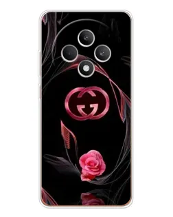 Чехол для OPPO Reno 12 F с картинкой «Gucci — неоновая роза» Чехол для OPPO Reno 12 F с картинкой «Gucci — неоновая роза»
