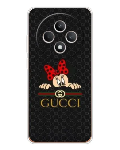 Чехол для OPPO Reno 12 F с картинкой «Минни Маус Gucci — черный» Чехол для OPPO Reno 12 F с картинкой «Минни Маус Gucci — черный»
