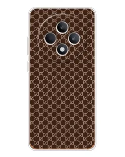 Чехол для OPPO Reno 12 F с картинкой «Gucci — шоколадная сетка» Чехол для OPPO Reno 12 F с картинкой «Gucci — шоколадная сетка»