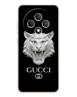 Чехол для OPPO Reno 12 F с картинкой «Gucci — серебряный лев» Чехол для OPPO Reno 12 F с картинкой «Gucci — серебряный лев»