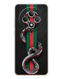 Чехол для OPPO Reno 12 F с картинкой «Gucci — змея на полосе» Чехол для OPPO Reno 12 F с картинкой «Gucci — змея на полосе»