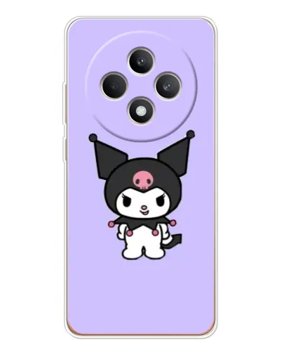 Чехол для OPPO Reno 12 F с картинкой «Kuromi — нежный фиолетовый»