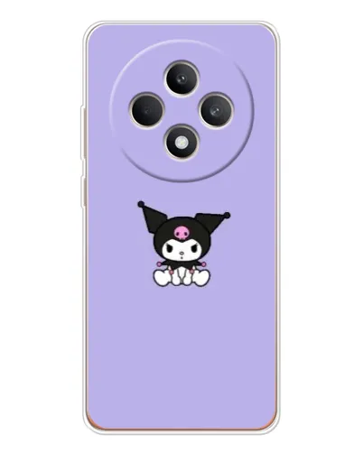 Чехол для OPPO Reno 12 F с картинкой «Kuromi — фиолетовый минимализм»