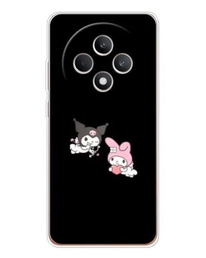 Чехол для OPPO Reno 12 F с картинкой «My Melody и Kuromi»