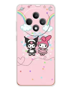 Чехол для OPPO Reno 12 F с картинкой «My Melody и Kuromi»