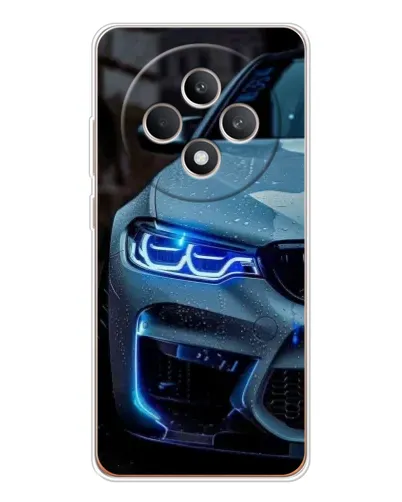 Чехол для OPPO Reno 12 F с картинкой «Взгляд BMW с синими фарами» Чехол для OPPO Reno 12 F с картинкой «Взгляд BMW с синими фарами»