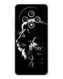Чехол для OPPO Reno 12 F с картинкой «BMW и лев» Чехол для OPPO Reno 12 F с картинкой «BMW и лев»