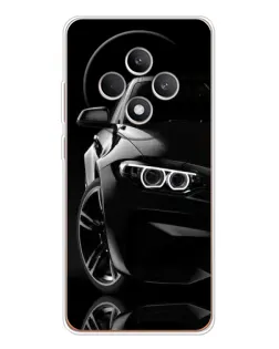 Чехол для OPPO Reno 12 F с картинкой «Черная BMW — профиль» Чехол для OPPO Reno 12 F с картинкой «Черная BMW — профиль»