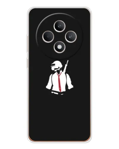 Чехол для OPPO Reno 12 F с картинкой «PUBG — силуэт воина» Чехол для OPPO Reno 12 F с картинкой «PUBG — силуэт воина»