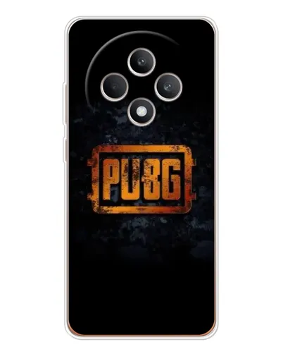 Чехол для OPPO Reno 12 F с картинкой «PUBG — золотой логотип» Чехол для OPPO Reno 12 F с картинкой «PUBG — золотой логотип»