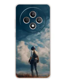 Чехол для OPPO Reno 12 F с картинкой «Герой PUBG на скале» Чехол для OPPO Reno 12 F с картинкой «Герой PUBG на скале»