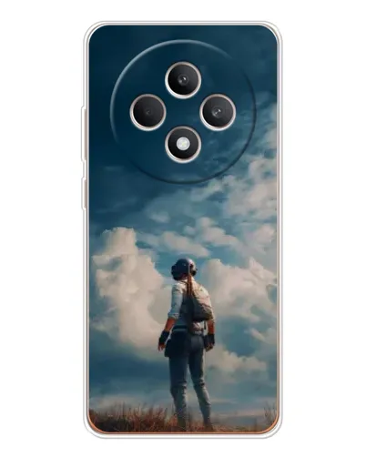 Чехол для OPPO Reno 12 F с картинкой «Герой PUBG на скале» Чехол для OPPO Reno 12 F с картинкой «Герой PUBG на скале»