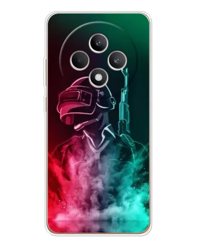 Чехол для OPPO Reno 12 F с картинкой «PUBG — огненный воин» Чехол для OPPO Reno 12 F с картинкой «PUBG — огненный воин»