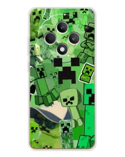 Чехол для OPPO Reno 12 F с картинкой «Криперы Minecraft»