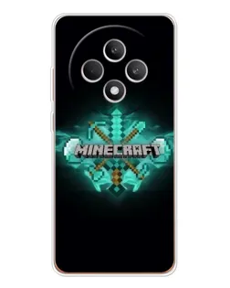 Чохол для OPPO Reno 12 F з картинкою «Minecraft Diamond лого» Чохол для OPPO Reno 12 F з картинкою «Minecraft Diamond лого»