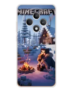 Чохол для OPPO Reno 12 F з картинкою «Зимовий Minecraft» Чохол для OPPO Reno 12 F з картинкою «Зимовий Minecraft»
