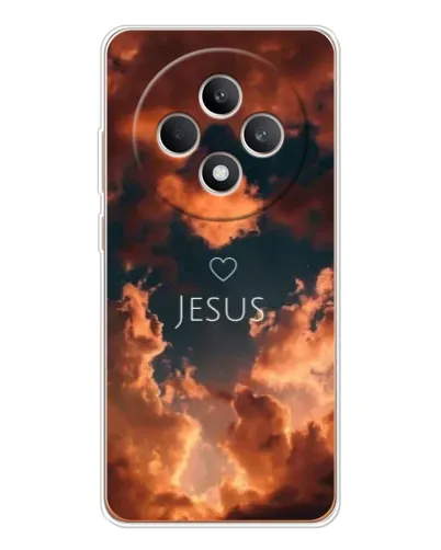 Чехол для OPPO Reno 12 F с картинкой «Сияние Имени Jesus»